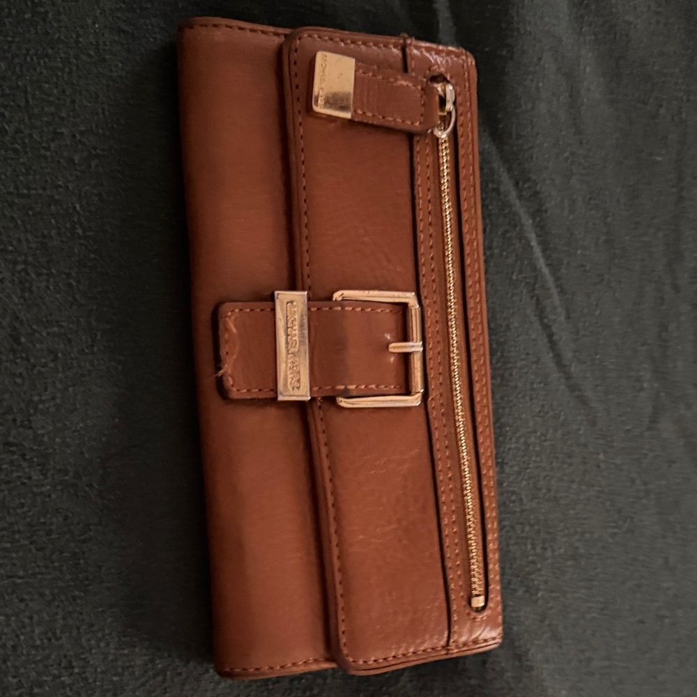 Michael Kors Brown Wallet with Gold Accents